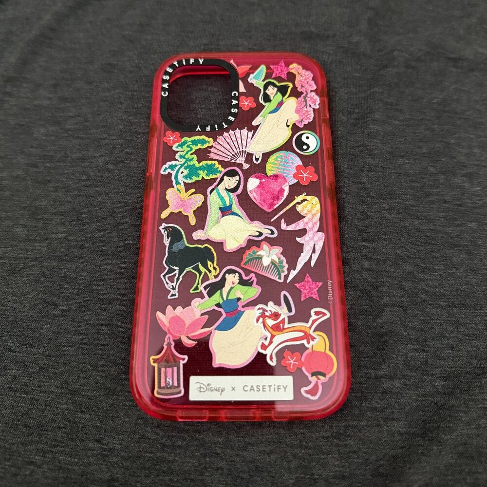 Disney x Casetify Pink Mulan iPhone 12 mini phone case